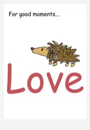 ZE4. Love hedgehog ecard