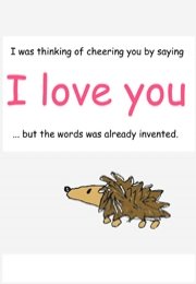 ZE8. Zing hedgehog ecard